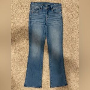 American Eagle Long, Kick Boot Leg Fit, Super-Stretch Jean.